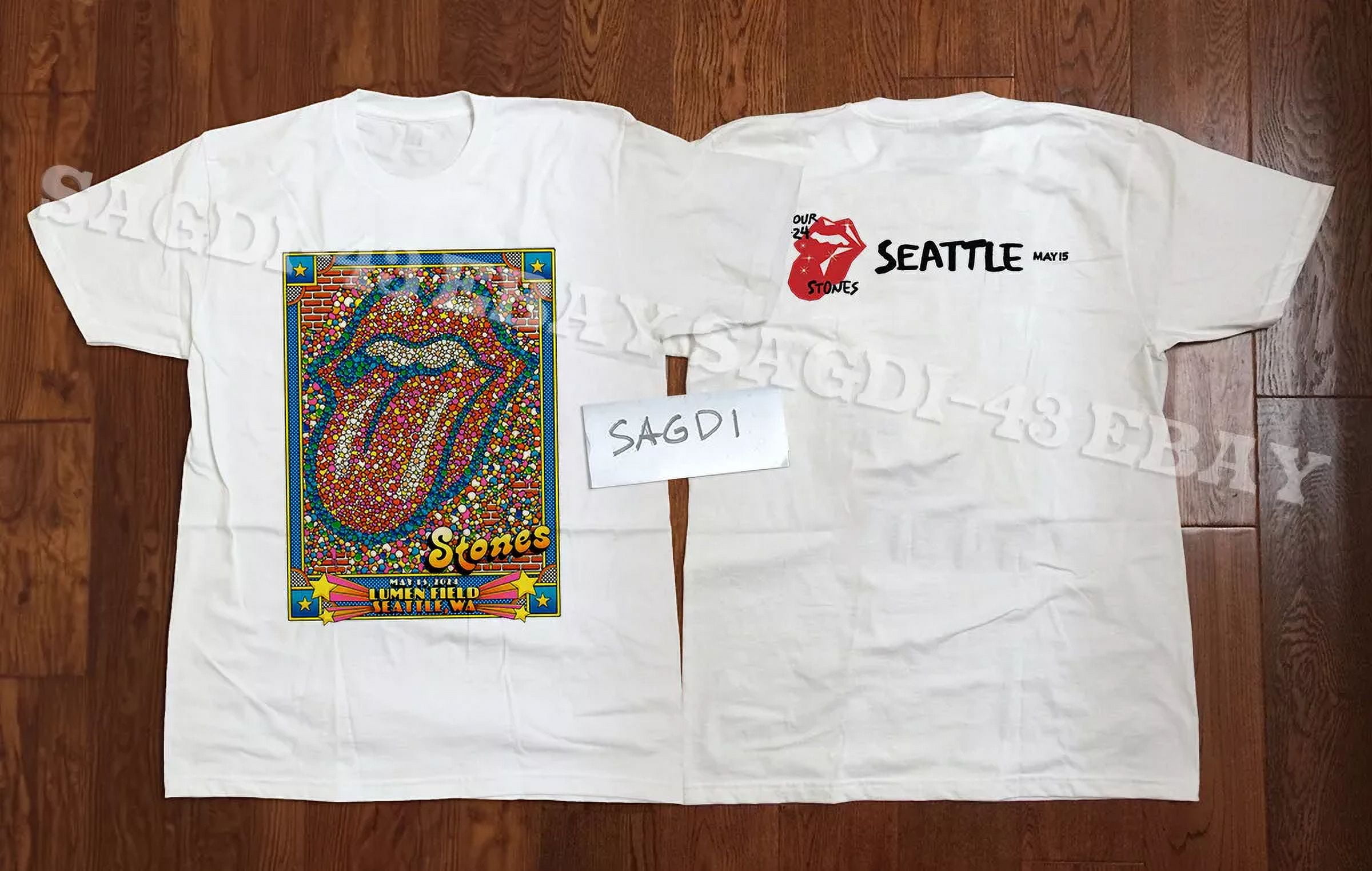 Rolling Stones Seattle WA Hackney Diamonds 2024 Lumen Field T SHirt