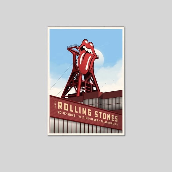 Rolling Stones Sixties Tour Gelsenkirchen 2022 Poster Size 24''x36'' The Golden Shop