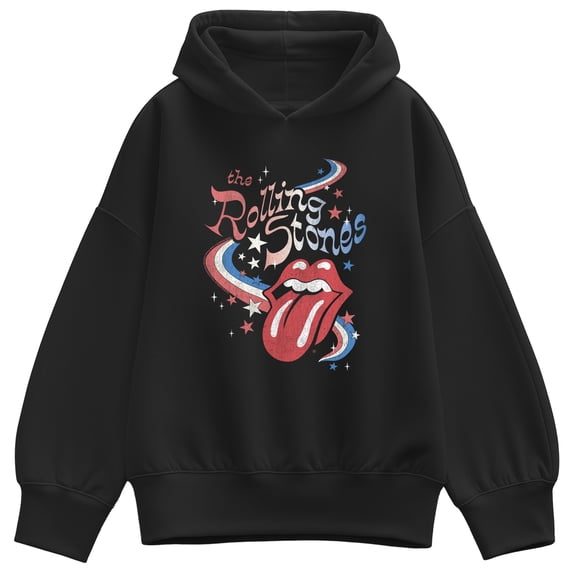 Rolling Stones - Stars Oversized Fleece Hoodie Sweatshirt
