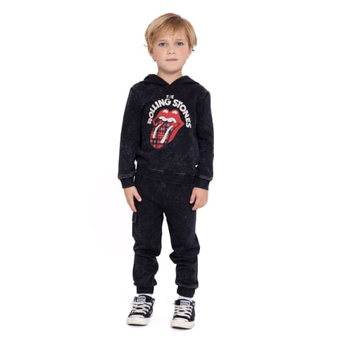 Rolling Stones Toddler Boy Hoodie and Joggers Set, Sizes 12M-5T