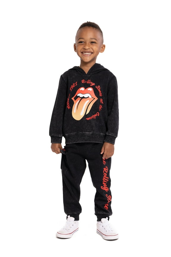Rolling Stones Toddler Boys Graphic Hoodie and Jogger Pants Set, 2-Piece, Sizes 12M-5T