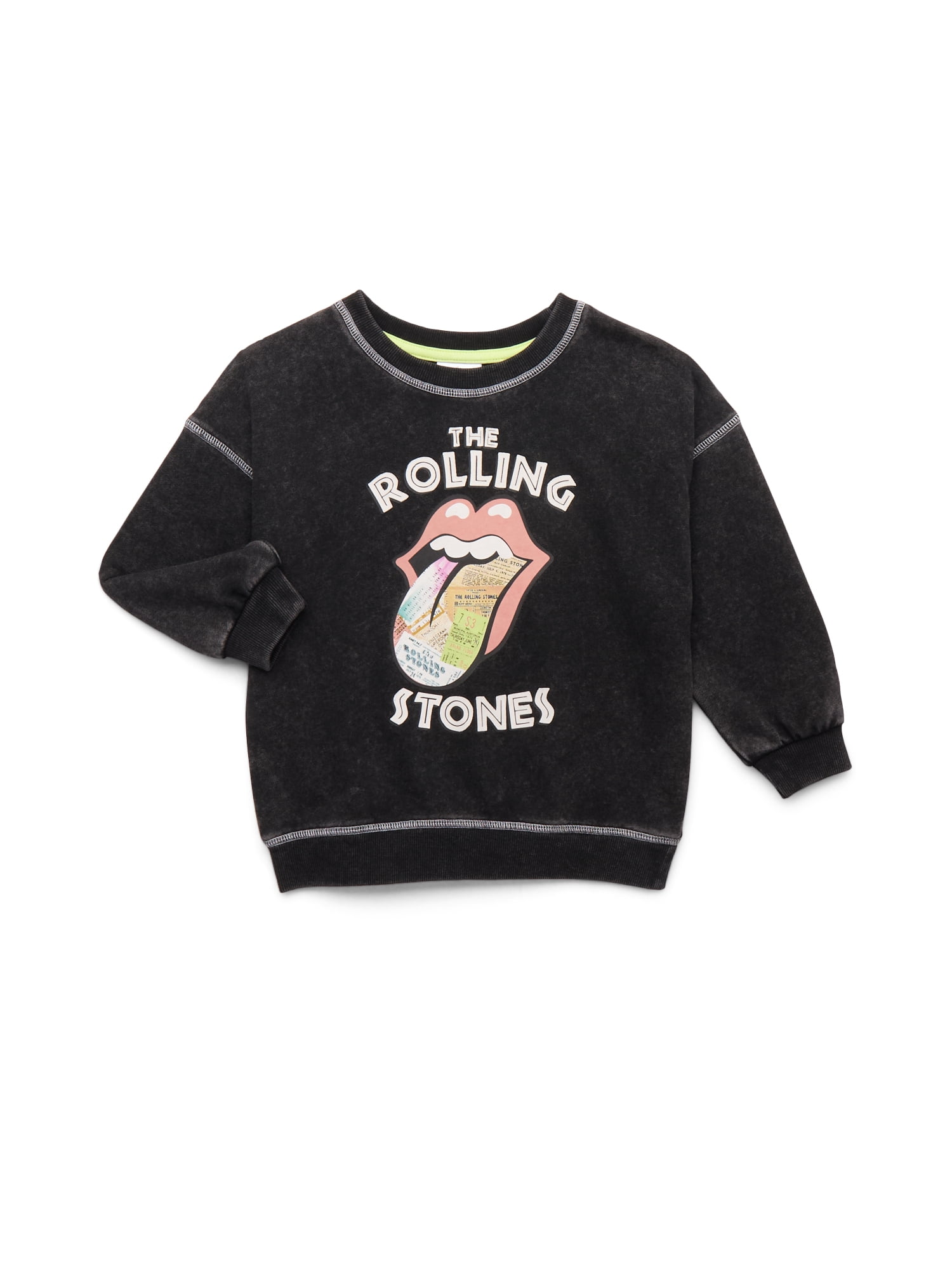 Rolling Stones Toddler Boys Mineral Washed Graphic Sweatshirt, Sizes 12M-5T