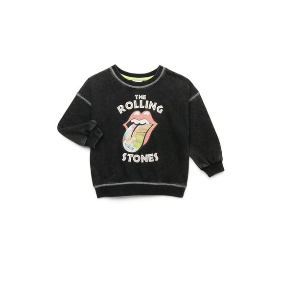 Rolling Stones Toddler Boys Mineral Washed Graphic Sweatshirt, Sizes 12M-5T