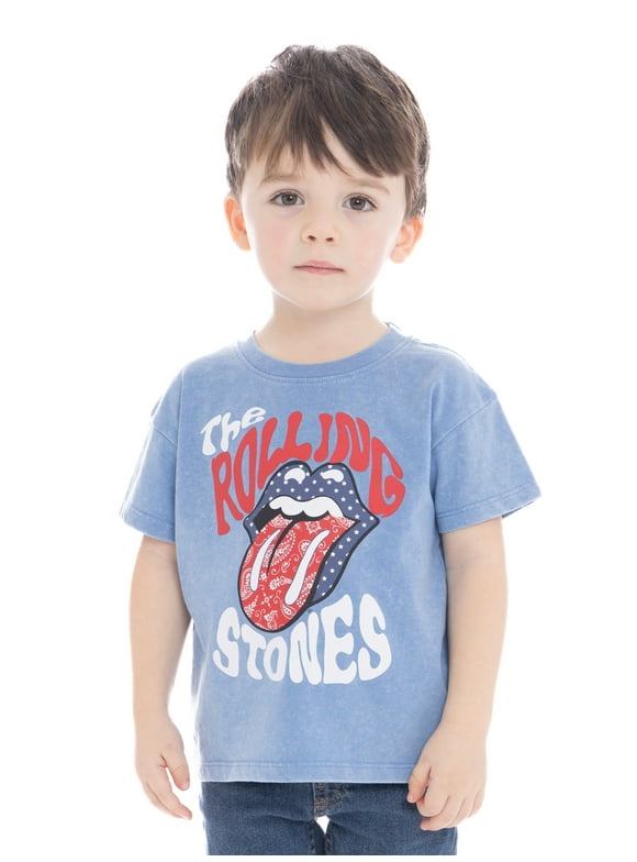 Rolling Stones Toddler Girls Americana Graphic Tee, Sizes 12M-5T