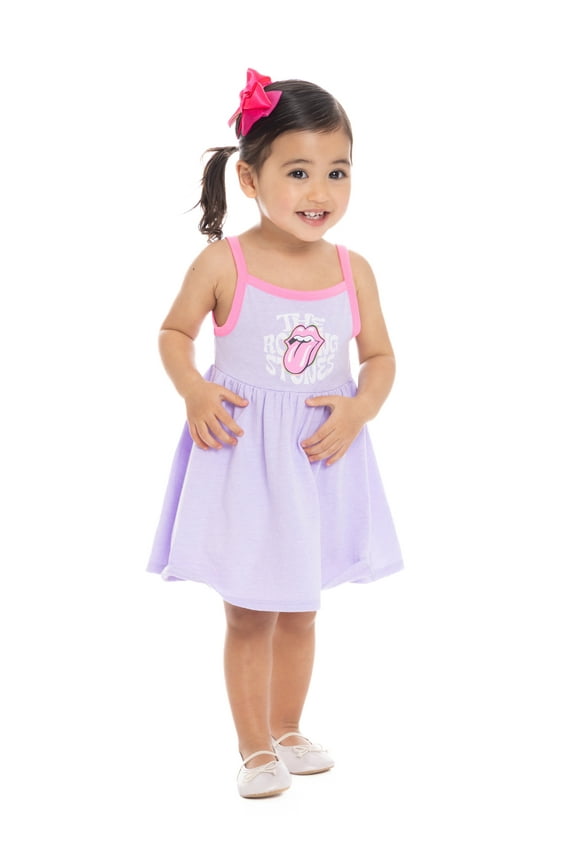 Rolling Stones Toddler Girls Graphic Tank Dress, Sizes 12M-5T