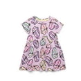 thumbnail image 1 of Rolling Stones Toddler Girl Print Skater Dress with Short Sleeves, Sizes 12M-5T, 1 of 7