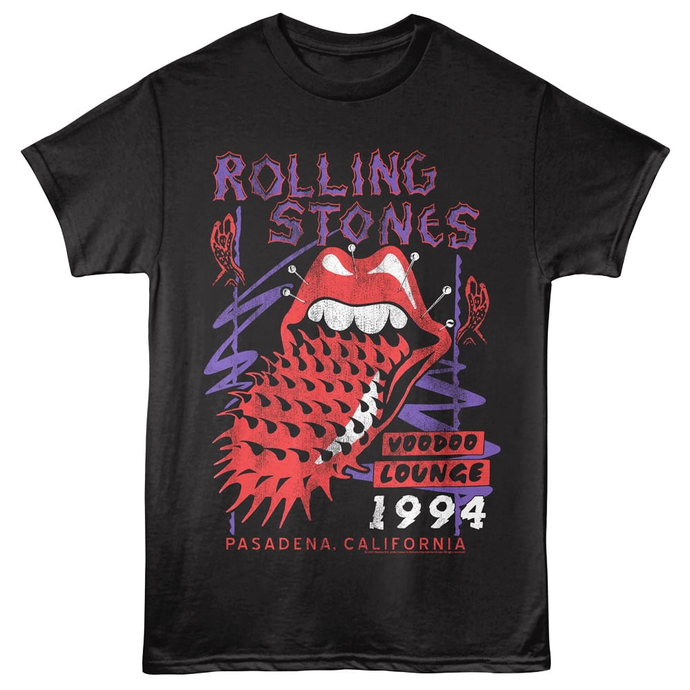 Rolling Stones - Voodoo Lounge - American Classics - Black Front Print Adult Short Sleeve T-Shirt