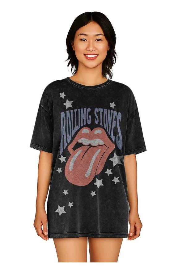 Rolling Stones Women's Oversized Sleep Shirt, Sizes XS-3X