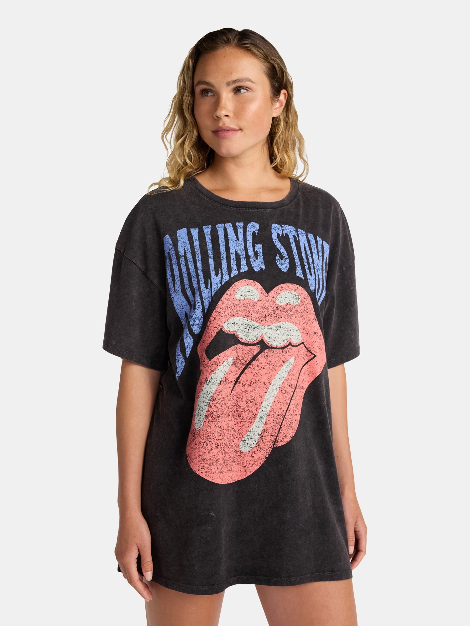 Rolling Stones Women's Oversized Sleep Shirt, Sizes XS-XXXL