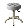 thumbnail image 1 of Seipola Rolling Stool with Wheels Faux Leather Soft Cushion Height Adjustable 360-Degree Swivel Armless Backless Drafting Work SPA Salon Bar Cafe Home Office Stool, 1 of 8