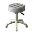 thumbnail image 1 of Rolling Stool with Wheels Faux Leather Soft Cushion Height Adjustable 360-Degree Swivel Armless Backless Drafting Work SPA Salon Bar Cafe Home Office Stool, 1 of 8