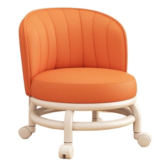Rolling Stool with Backrest, Portable Mini Shoe Stools, Mobile Stool for Home, Office & Salon