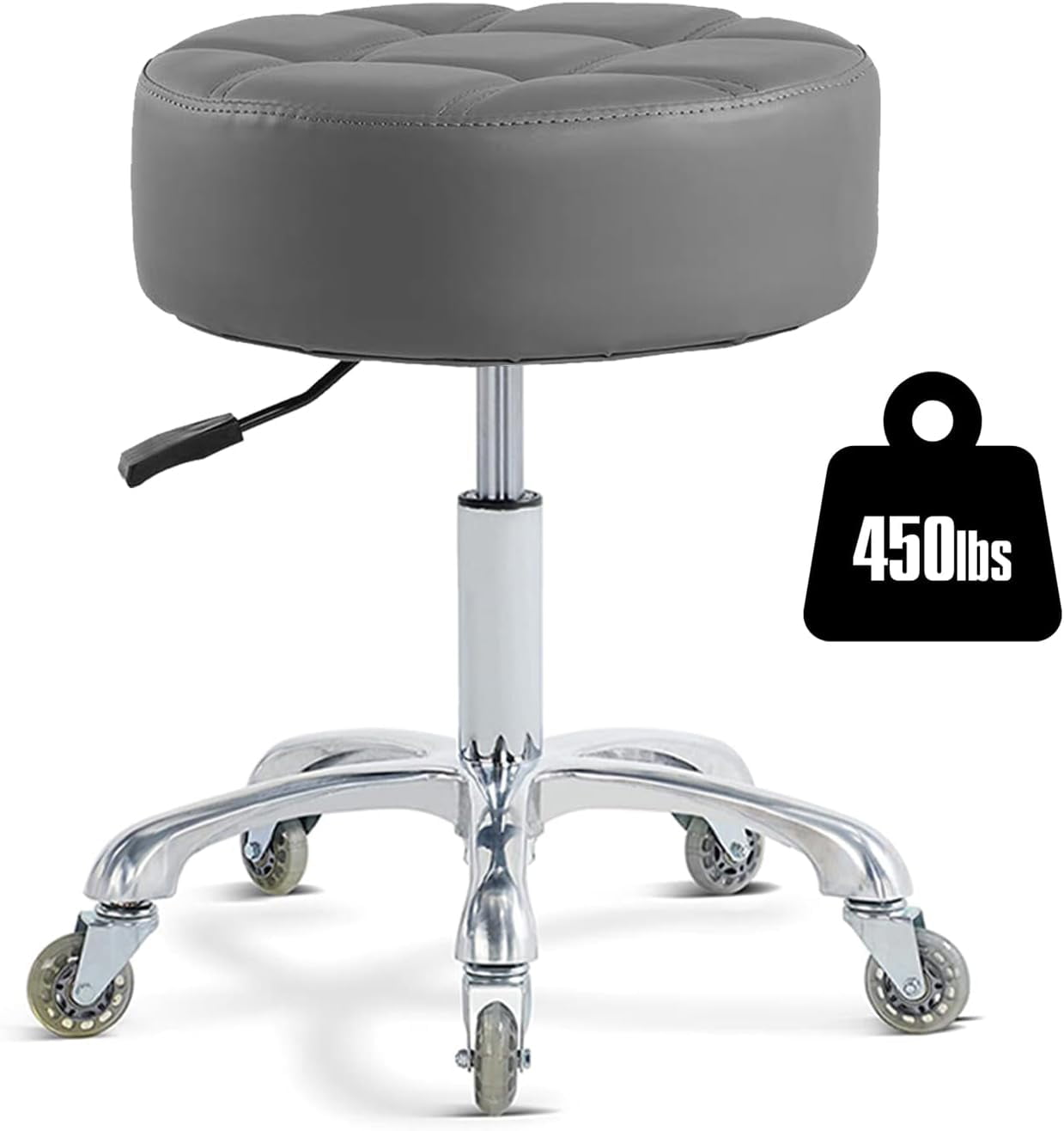 Rolling Stool with Wheels Adjustable Height, Roller Stool for Massage ...