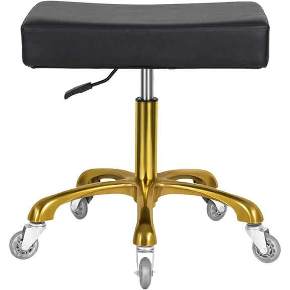 Rolling Stool with Wheels for Massage  , Heavy Duty Roller Stool for Salon Office Lab  Artist  (Black,450 Lbs Capacity)
