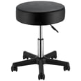 thumbnail image 1 of Rolling Stools with Wheels, 400 lbs Weight Adjustable Height Stool with Ultra-Thick Seat Cushion, Swivel Stools Chair - Black, 1 of 1