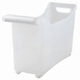 thumbnail image 1 of Storage Bin with Handle and Rolling Wheels for Kitchen Organization Plastic, 1 of 5