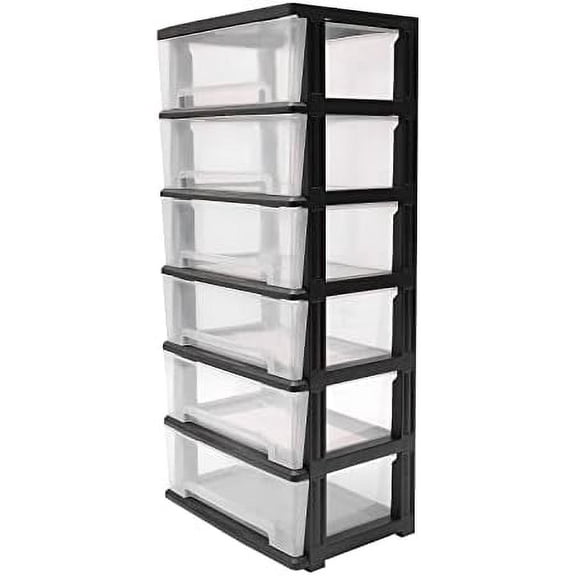 Rolling Storage Cart with 6 Drawers Utility Cart Vertical Dresser Storage Tower Plastic Storage Cabinet Top Organizer for Closet Living Room Hallway Bedroom Dormitory 19.71343in$$Office