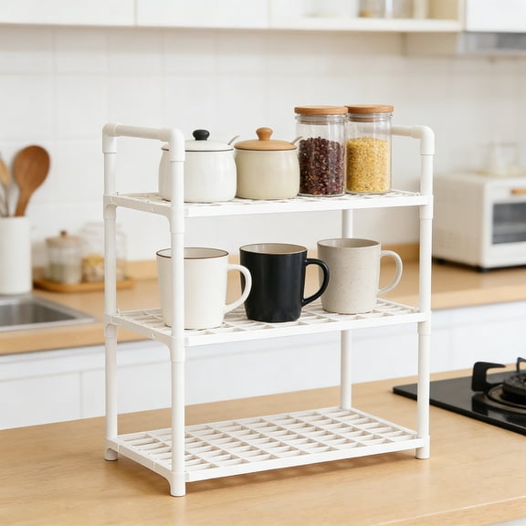 Rolling Storage Cart Mobile Utility Organizer Shelving Unit Manage Household Items in Kitchen Pantry Laundry Room, KTFgvq