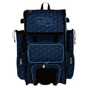 Rolling Superpack 2.0 3DHC Baseball/Softball Gear Bag - 23-1/2" x 13-1/2" x 9-1/2" - Multiple Colors - Telescopic Handle and Holds 4 Bats - Wheeled Version