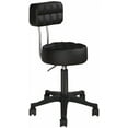 thumbnail image 1 of Rolling Swivel Stool,Round Adjustable Salon Stool Chair with High Back,Round Stools with Wheels for Salon Tattoo SPA Work,Black, 1 of 9