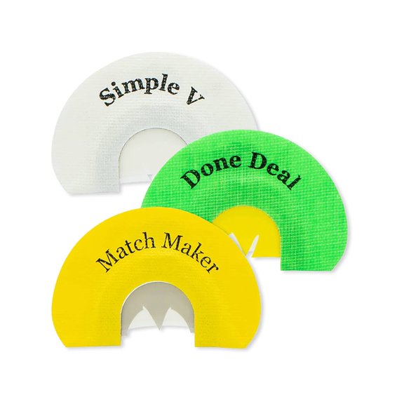 Rolling Thunder Game Calls Classic Collection Diaphragm Turkey Call 3PK
