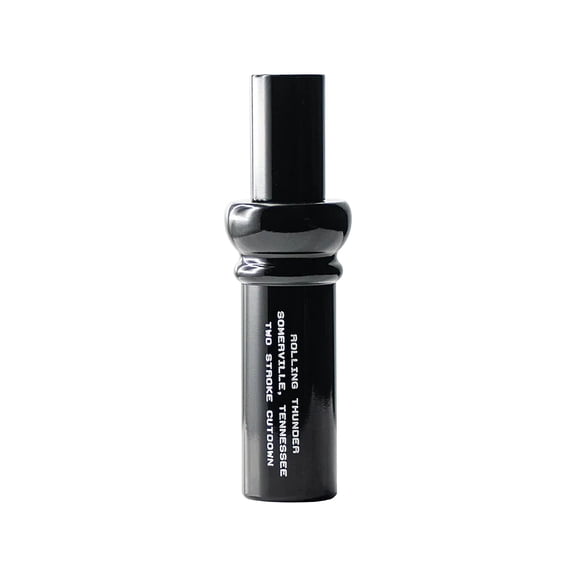 Rolling Thunder Game Two Stroke Double Reed Cutdown Game Call, Ducks, Blackout