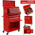 thumbnail image 1 of Rolling Tool Chest, 8 Drawer High Capacity Rooling Tool Box Organizer with Large Storage Cabinet, for  Garage Workshop, Red, 1 of 10