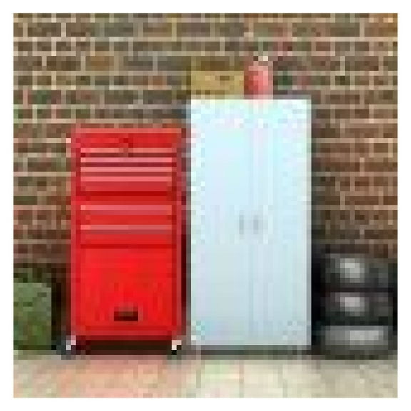 Rolling Tool Cabinet Storage Chest Box, 42.5" Steel Garage Toolbox with Lockable Drawers, Detachable Design, Heavy Duty Rolling Workshop Organizer with Wheels & Handle