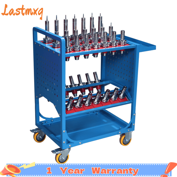 Rolling Tool Cart 40 Taper Tool Holder Mobile CNC Tool Cart 35 Capacity CAT40