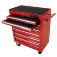 thumbnail image 1 of Rolling Tool Cart with Wheels, Tool Organizer Cart Cabinet with 7-Drawer and Keyed Locking System High Capacity Tool Storage Cabinet, Red, 1 of 7