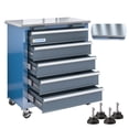 thumbnail image 1 of Rolling Tool Chest 5-Drawer Tool Cabinet with Stainless Steel Top Key Lock Heavy-Duty, 1 of 6
