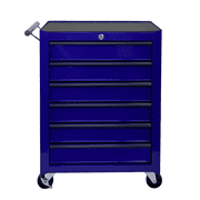 Rolling Tool Chest with 6 Drawers, 20" Metal Tool Cart with Wheels, Steel Tool Storage Cabinet W/ Ball Bearing Slides, Mobile Toolbox Organizer with Lockable Drawers & Side Handle for Garage Workshop