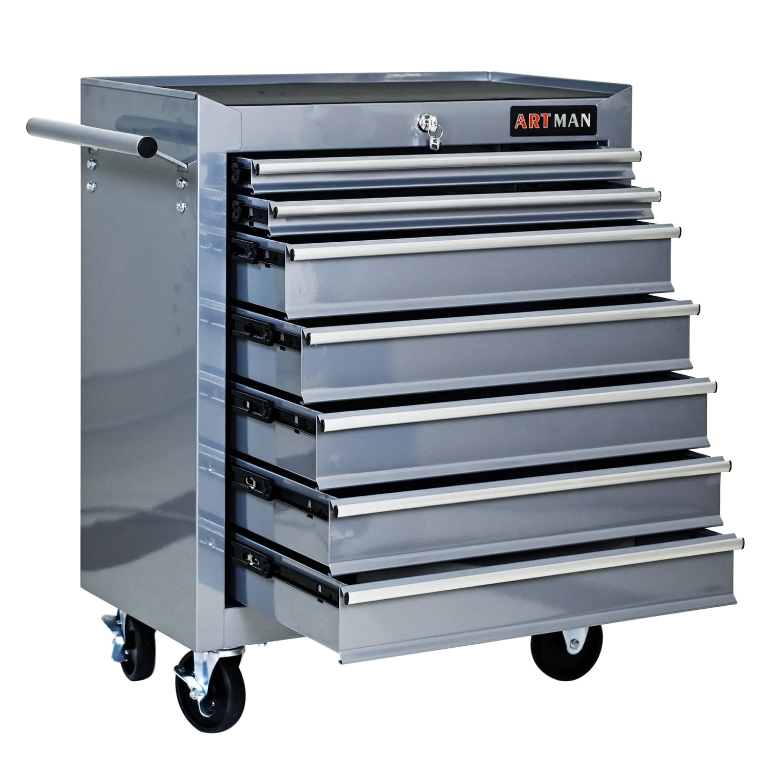 Rolling Tool Chest with 7-Drawer Tool Box with Wheels Rolling Tool Chest with 7-Drawer Tool Box with Wheels
