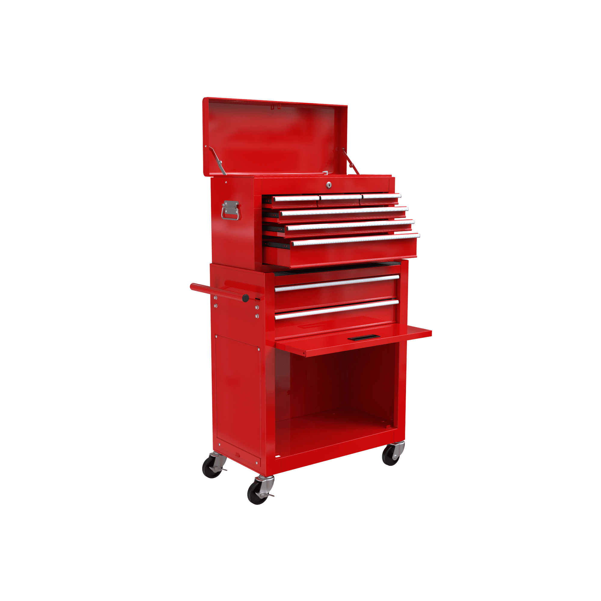 Rolling Tool Chest with Wheels and Drawers, 8-Drawer Tool Storage Cabinet