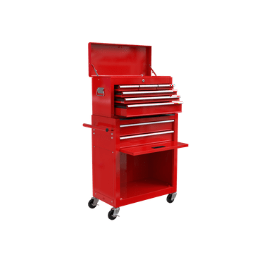 Rolling Tool Chest with Wheels and Drawers, 8-Drawer Tool Storage Cabinet
