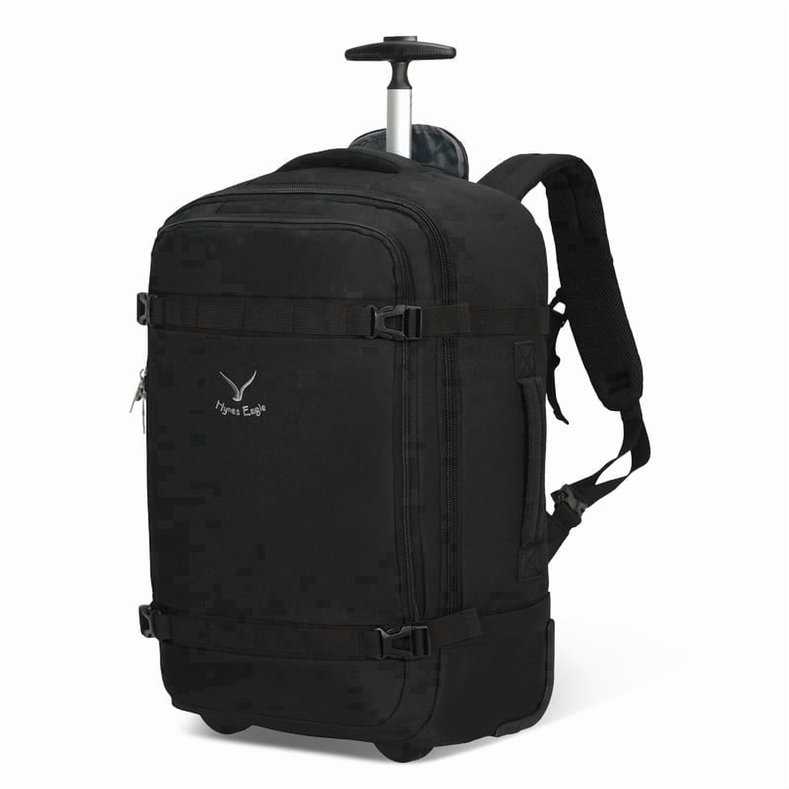 Convertible Wheeled Laptop Carry-On Bag (42L) – Hynes Eagle – Black