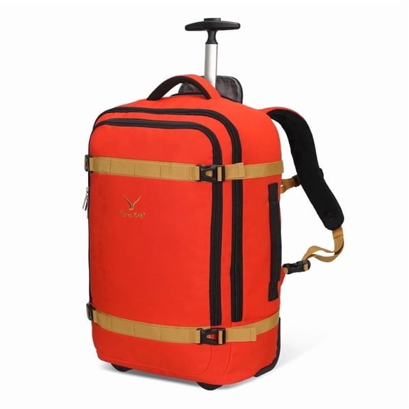 Convertible Wheeled Laptop Carry-On Bag (42L) – Hynes Eagle – Orange