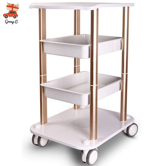 Rolling Trolley Cart Beauty Machine Salon SPA Organizer Stand Storage Equipment