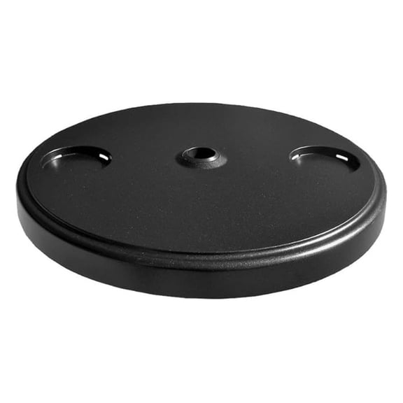 Rolling Umbrella Stand Table - 21 Inch Black Accessory Table - Universal Center Post Attachment - No Tools Required - Outdoor Patio Table