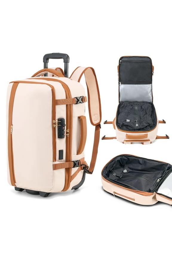 Rolling Vacuum Travel Backpack, 70L Expandable Compression Bag with Vacuum Pump,TSA Lock,Waterproof Carry on Luggage Vacuum Seal Backpacks Flight Approved for Travel Business Casual