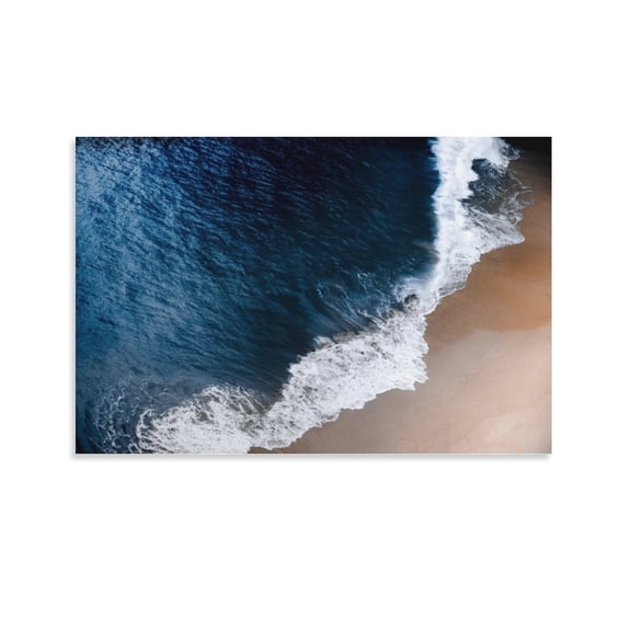 Rolling Wave Canvas Art Poster And Wall Art Picture Print Modern Family Bedroom Decor Posters,Unframe-style,08x12inch(20x30cm)