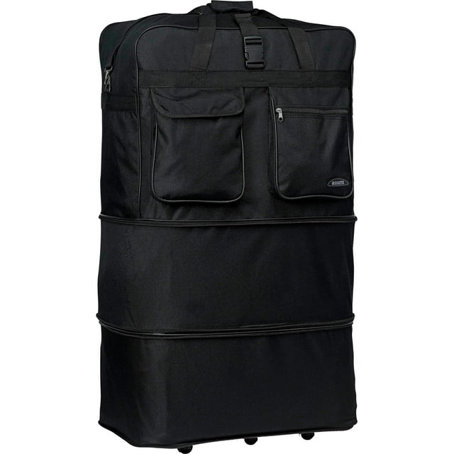 Rolling Wheeled Duffle Bag Spinner Suitcase, Large Durable Travel