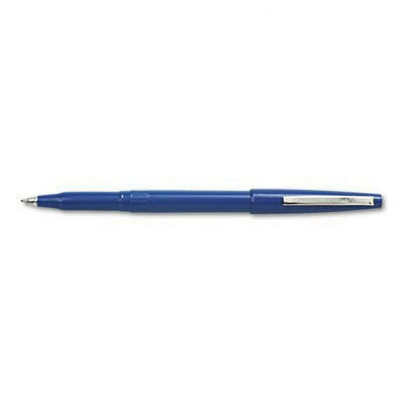 Rolling Writer Roller Ball Capped Pen, Blue Ink, Medium, Dozen, Sold as Pack of 2