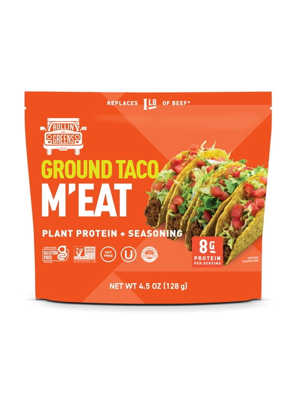 Plant-Based Ground Taco Protein 4.5 oz Pouch, 1 Count