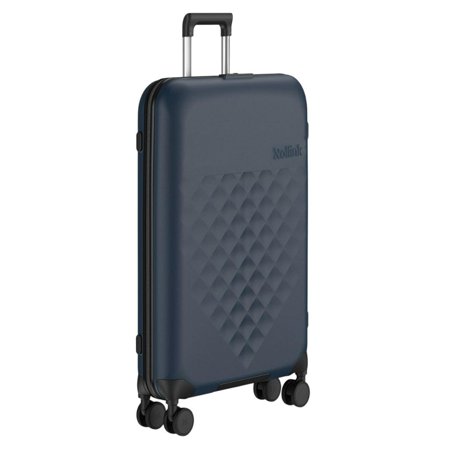 Rollink Flex 360 21-Inch International Carry-On Fully Collapsible Hardshell Suitcase with 4-Spinner Wheels, TSA-Lock, and Telescopic Extendable Handle (Atlantic Blue)
