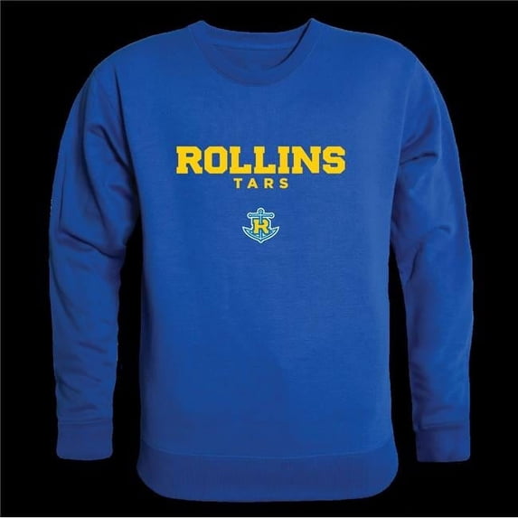 Rollins College Tars Campus Crewneck Pullover Sweatshirt Sweater - Royal, Medium