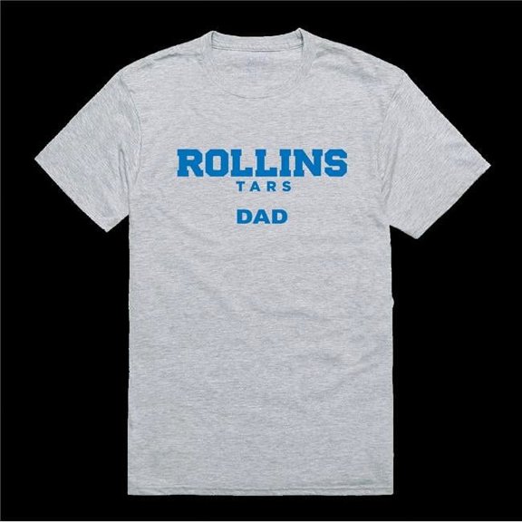 Rollins College Tars College Dad T-Shirt, Heather Grey - Extra Large
