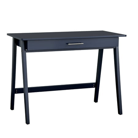 Rollins Modern Pinewood Desk with Drawer in Four Color Options
