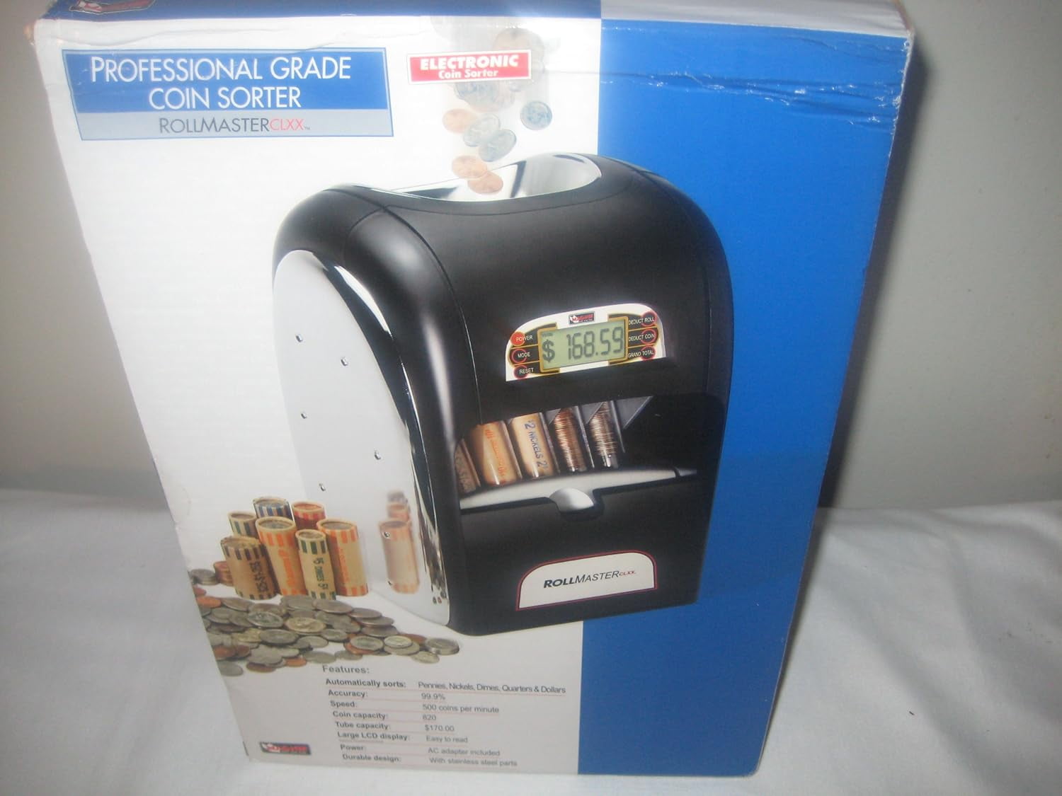 Rollmaster CLXX Motorized Coin Sorter