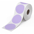 thumbnail image 1 of Rollo Circle Thermal Labels 2 Inch - Roll of 1,000 Round Direct Thermal Sticker Labels - Multi-Purpose Thermal Printer Stickers (Purple Thermal Labels), 1 of 5